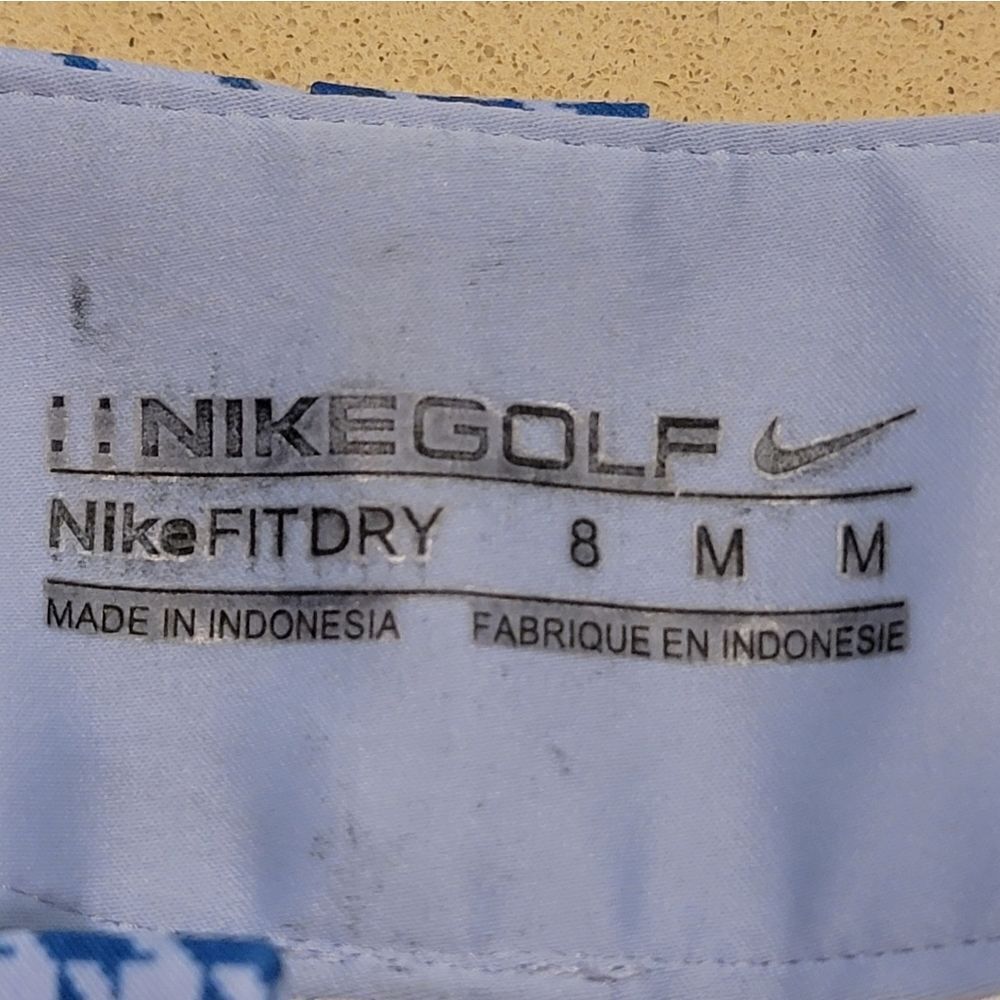 Nike Golf Blue Checkered Fit-Dry Golf Pants - Picture 4 of 16